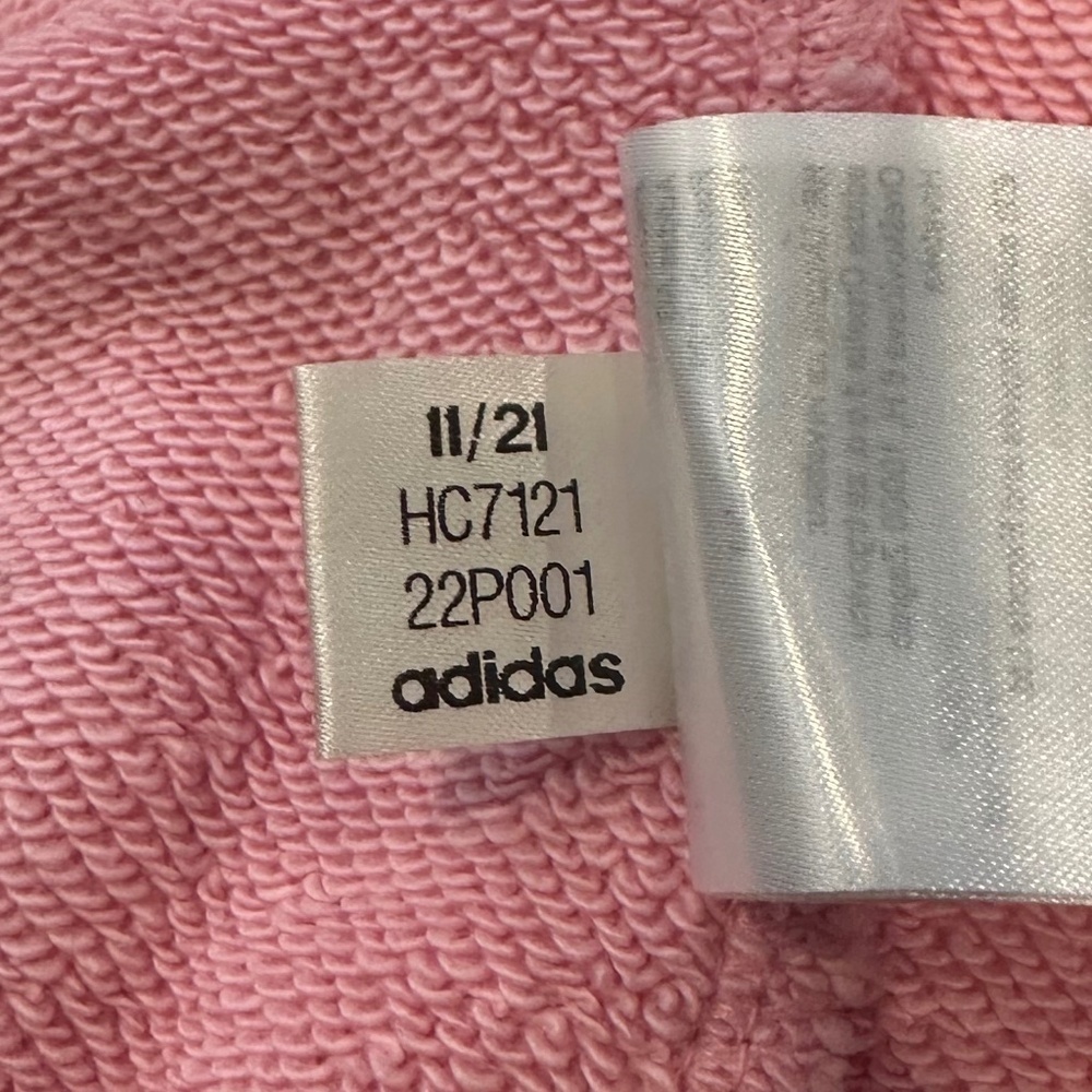 Men's Adidas Originals Pink Logo Loose Fit Hoodie - Size XL - Picture 7 of 16